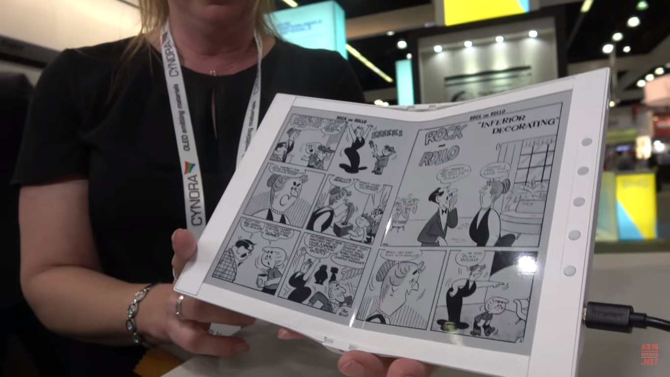 هذا القارئ الإلكتروني قابل للطي ويُمكنه تسجيل الملاحظات