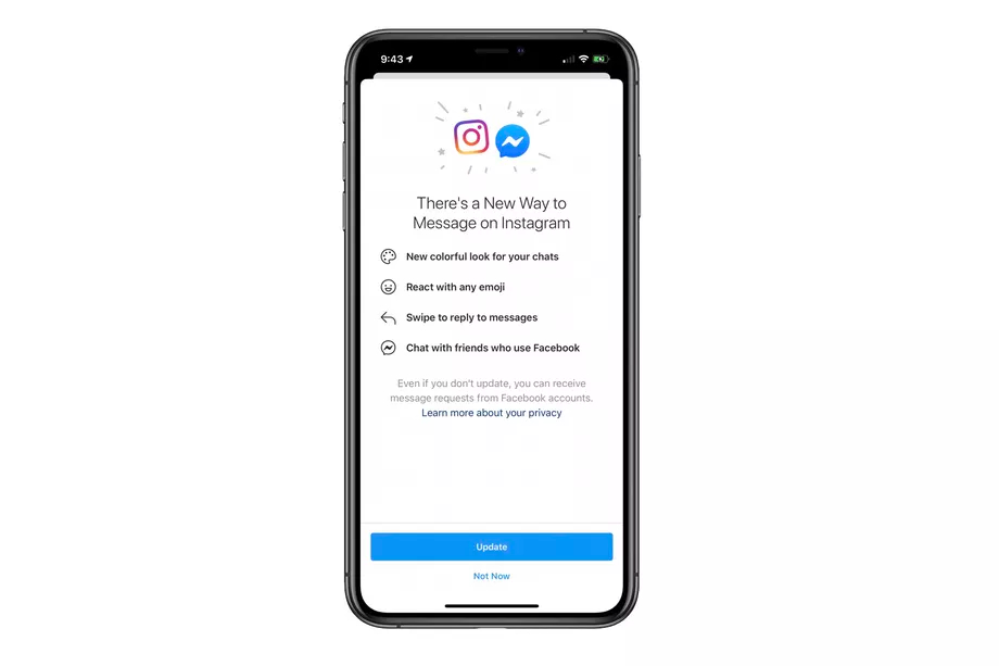 فيسبوك يبدأ في دمج دردشة إنستجرام وماسنجر في تحديث جديد