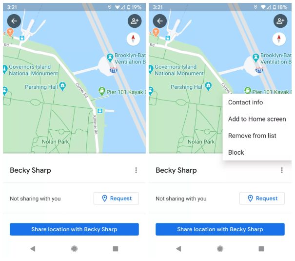 مشاركة الموقع الجغرافي على اندرويد 3
