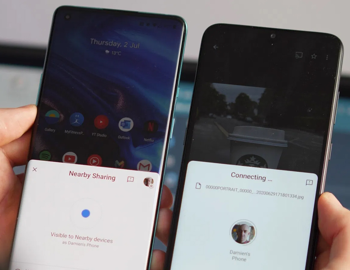 كيف تستخدم تقنية Nearby Share على اندرويد