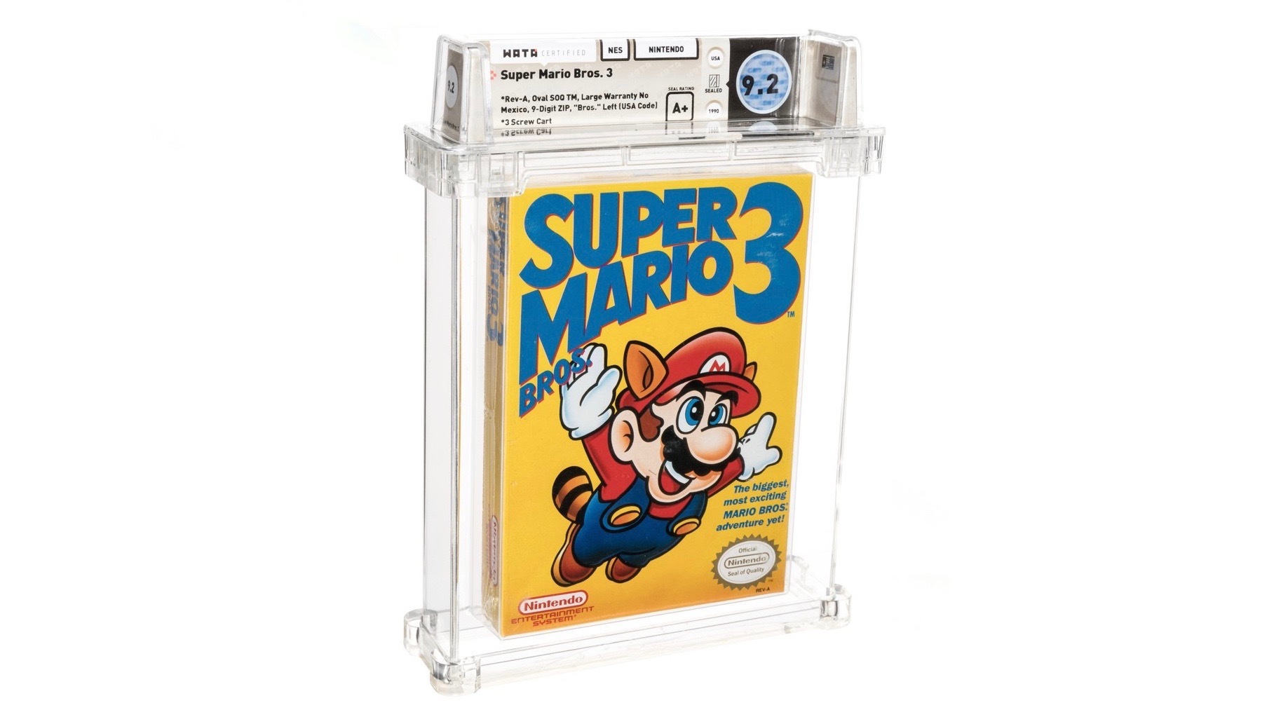 نسخة من لعبة Super Mario Bros 3 تحطم الرقم القياسي لأغلى لعبة تباع على الإطلاق