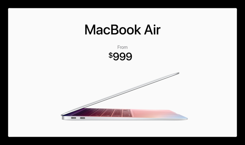 أول ماك بوك آير بمعالج M1 بسعر 999 دولار أميركي