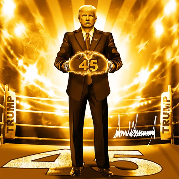Donald trump NFT gold