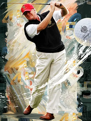 Donald trump NFT golf