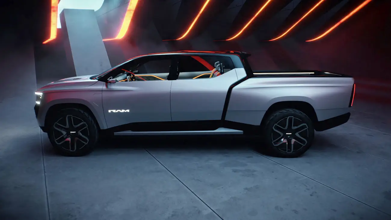 Ram E-truck side voew