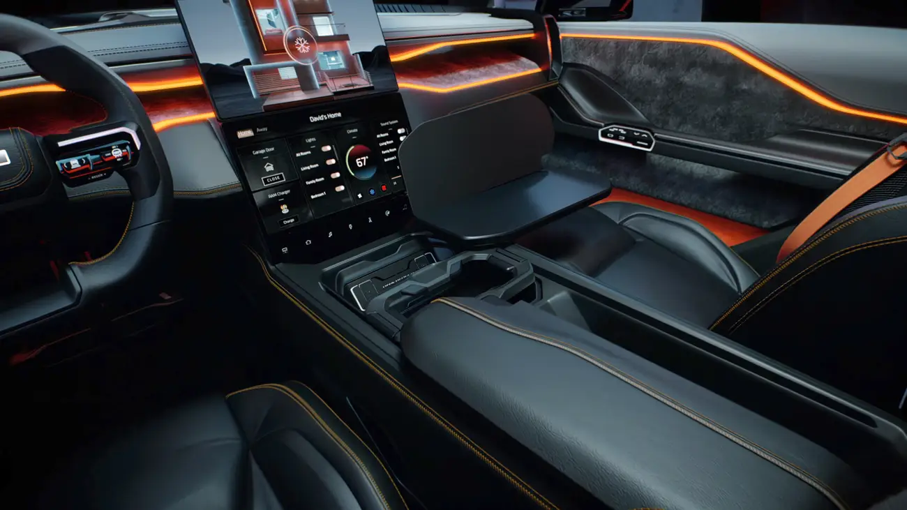 Ram E-truck interior