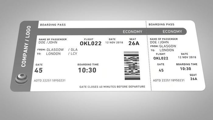 اصدار بطاقة صعود الطائرة