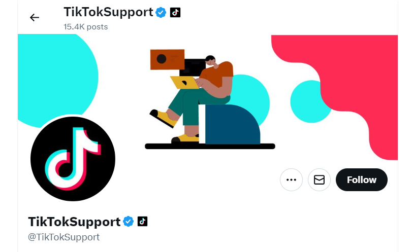 كيف تتواصل مع دعم تيك توك