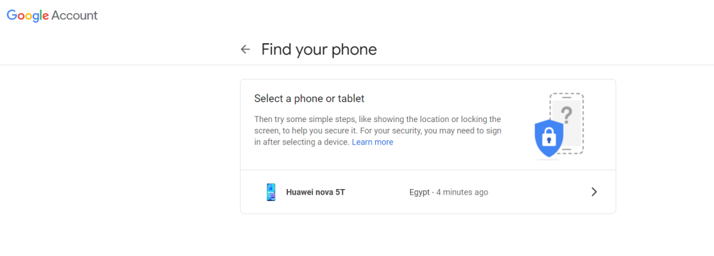 استخدام العثور على جهازي وهو مغلق من الكمبيوتر