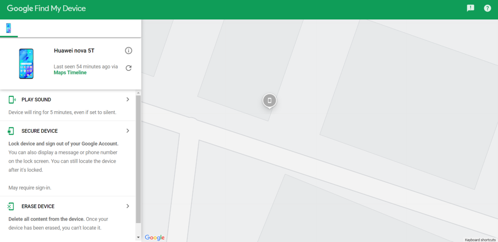 العثور على جهازي وهو مغلق