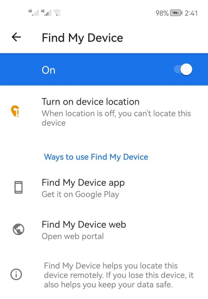 العثور على جهازي وهو مغلق