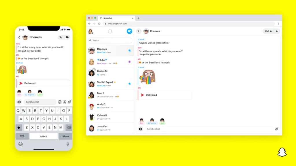تسجيل دخول سناب شات من قوقل