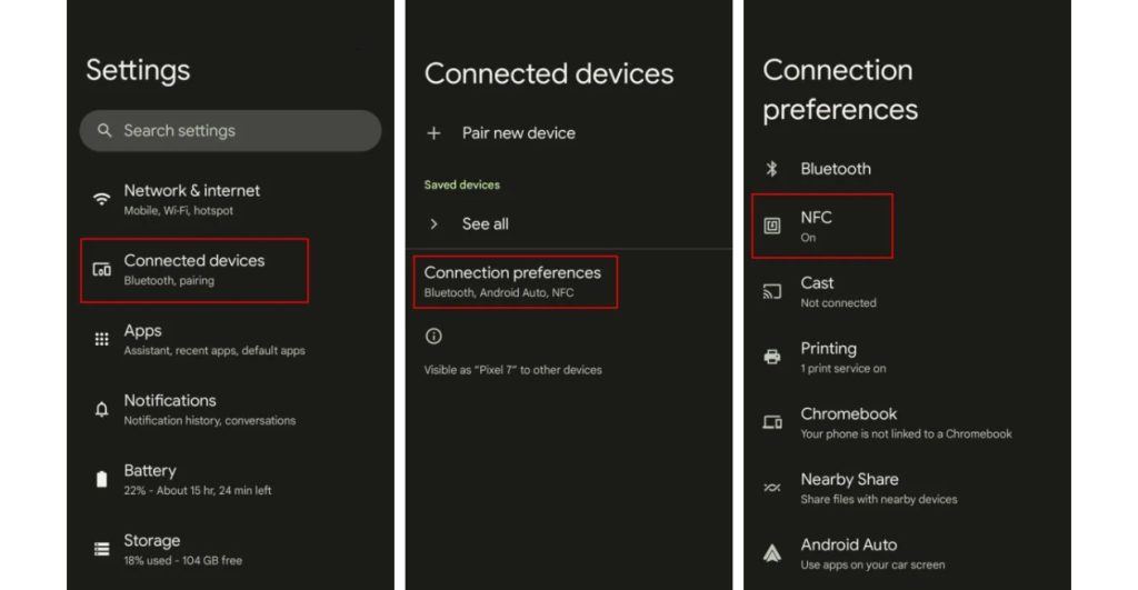 طريقة تفعيل nfc اندرويد