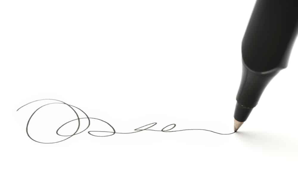 اضافة توقيع في الوورد