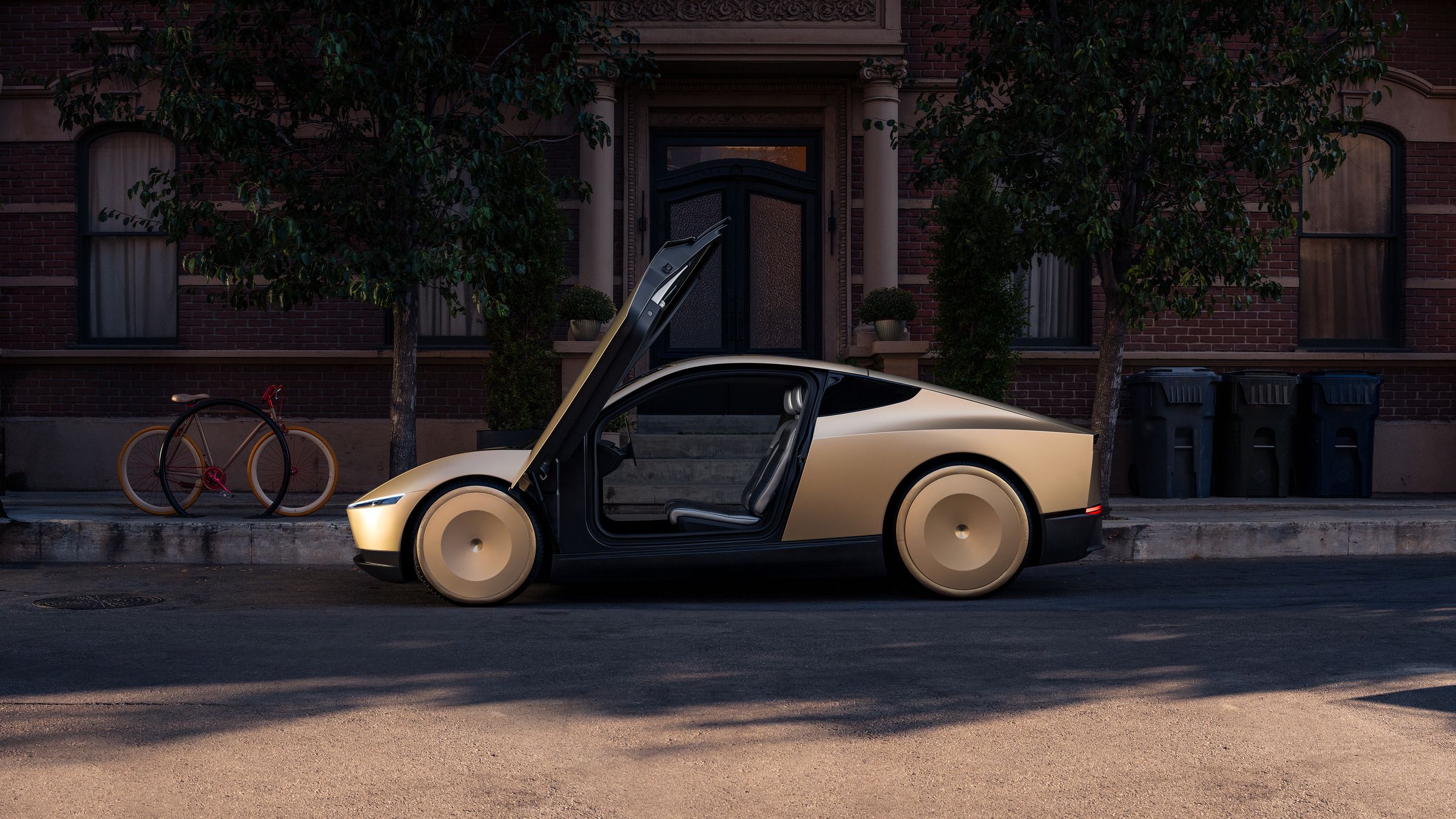 سيارة Tesla Cybercab تاكسي تسلا ذاتي القيادة