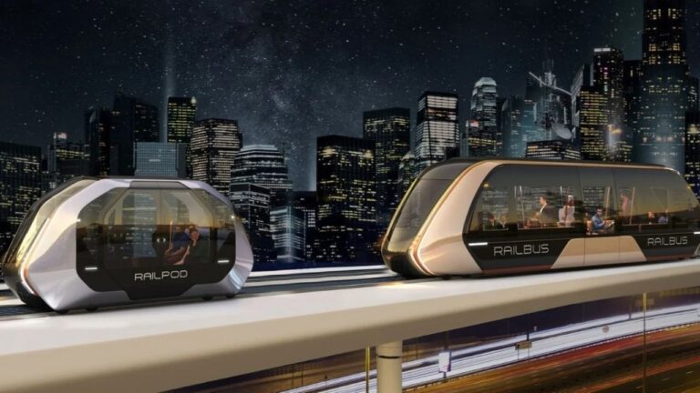 دبي تطلق نظام النقل المبتكر Rail Bus
