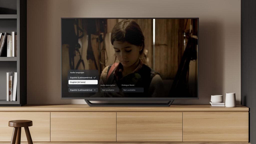 دبلجة معززة بالذكاء الاصطناعي على Amazon Prime Video