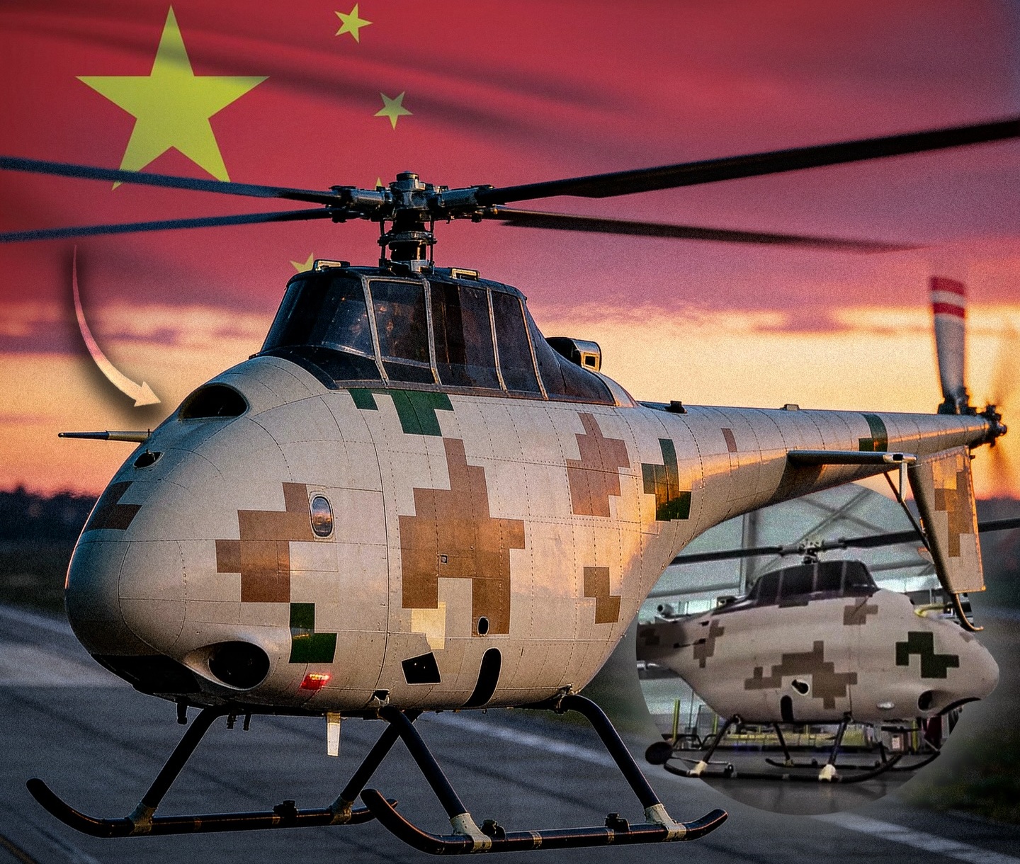 أحدث مروحية صينية مسيرة