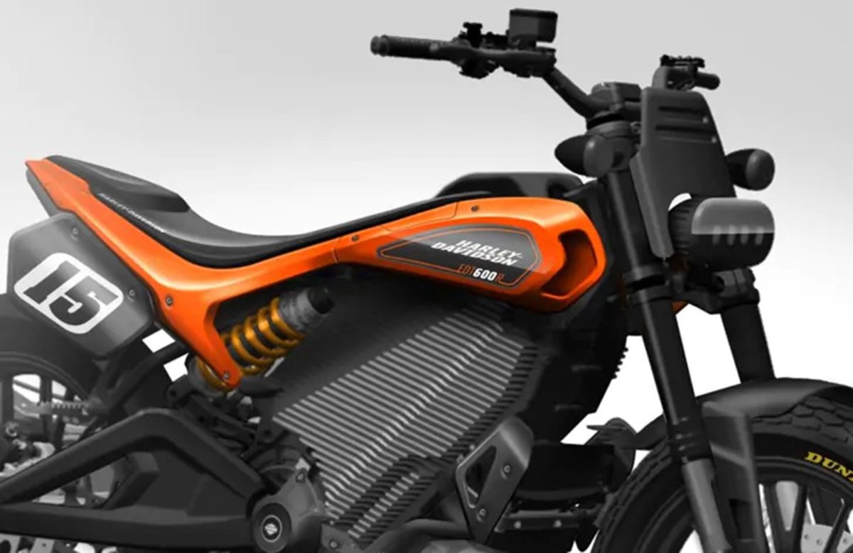 Harley Davidson EDT600R Redise o de la moto el ctrica flat track