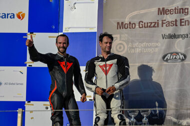 Moto Guzzi Fast Endurance European Cup 2021 carrera Vallelunga podium