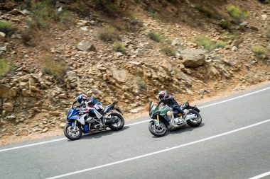 BMW R1250R Moto Guzzi V100 Mandello 2023 comparativa 7