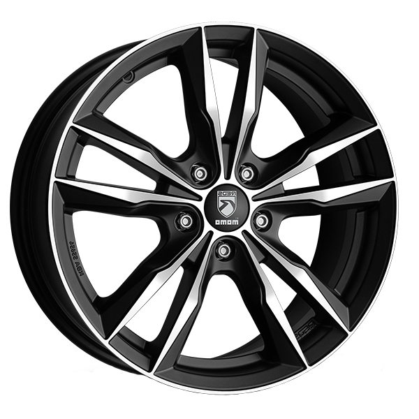 ALLOY WHEEL MOMO FAST 7,5X17 5X108 MATT BLACK POLISHED RIN | eBay