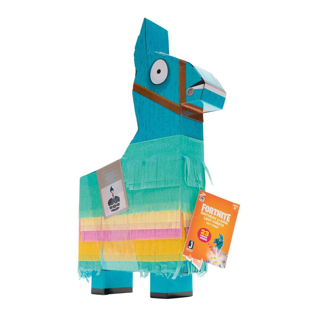Piñata FORTNITE "Llama Dark Voyager"con 23 sorpresas en su interior por