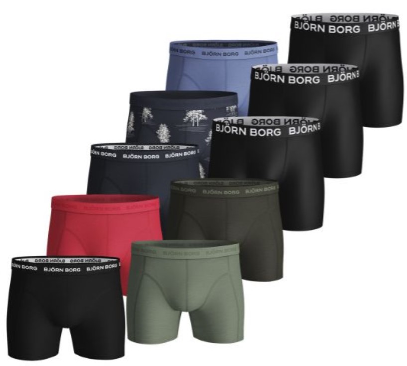 Björn Borg LA Pineapple Sammy boxershorts met logoband in 2-pack - Obooi.nl