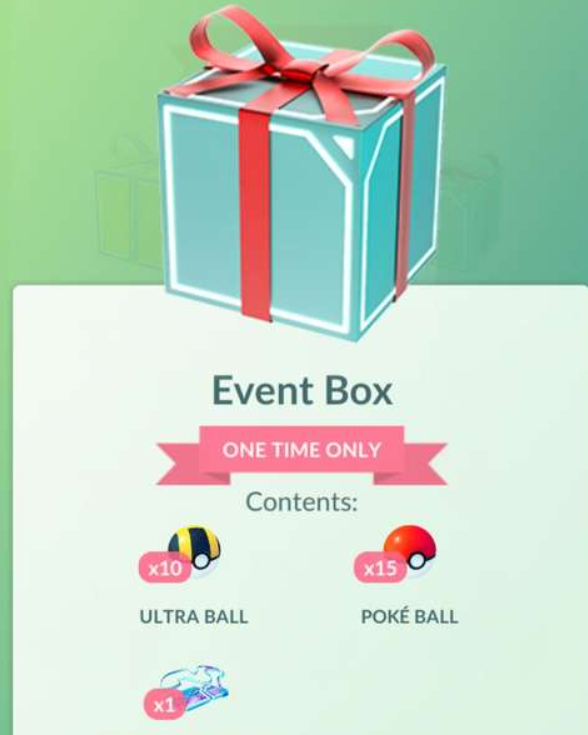 Pokemon GO Event Box Gratis