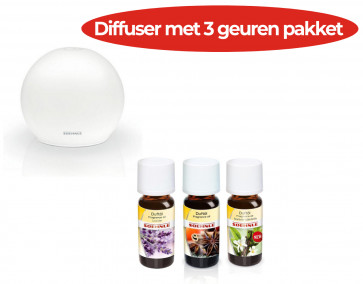 Stadler Form aromadiffuser Julia, met LED-verlichte nevelaar, met interval en swing modus, geschikt voor geuren en essentiële oliën, werking met kabel, wit