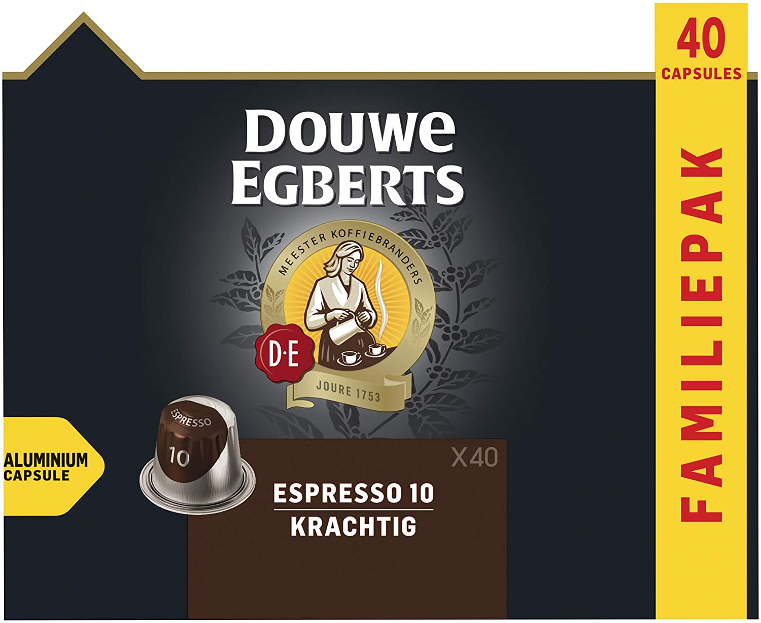Douwe Egberts Espresso Krachtig Koffiecups 10 x 20 cups voordeelpak 200 koffiecups voor €30,32
