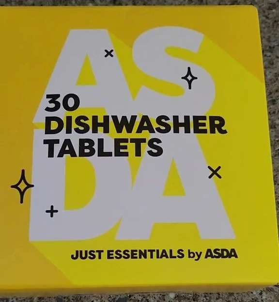 Asda essentials 30 dishwasher tablets for £0.40 at Asda