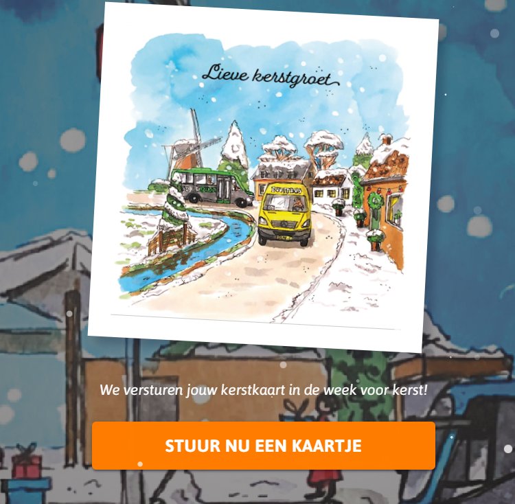 Gratis kerstkaart verzenden via Qbuzz