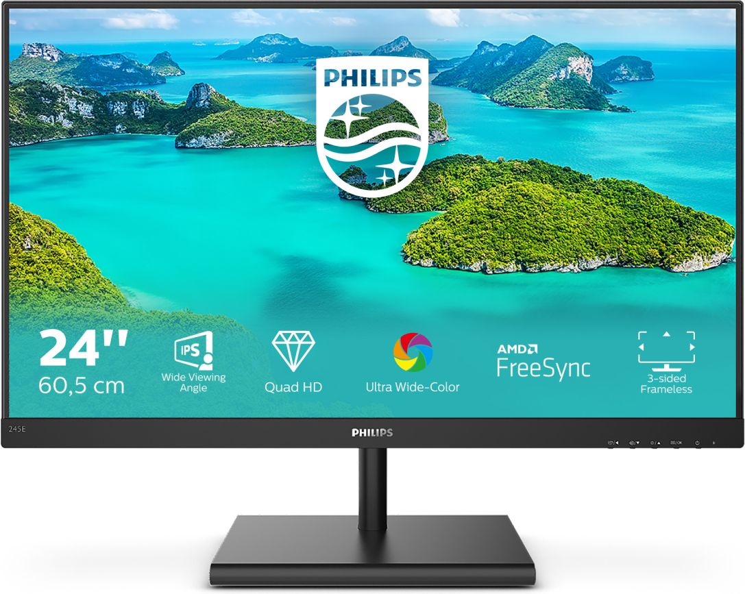 Philips 24" monitor 2560 x 1440 IPS voor €107 bij Twaiko