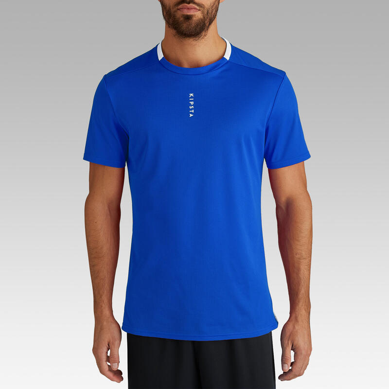 Camiseta de futbol Adulto Kipsta F100 azul por solo 1 99