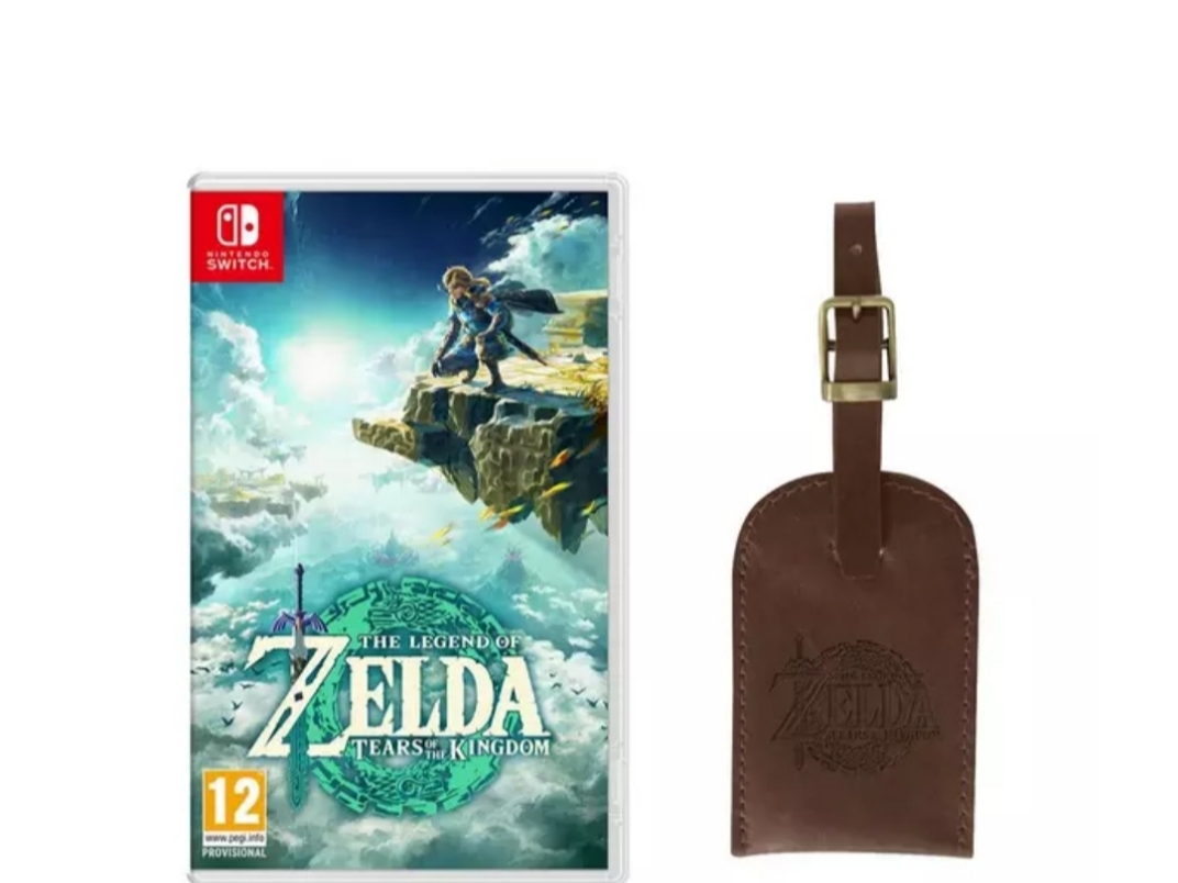 The Legend of Zelda Tears of the Kingdom & Zelda Luggage Tag Bundle