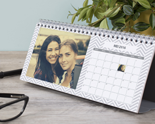 Gratis bureaukalender met de Photobox kalender