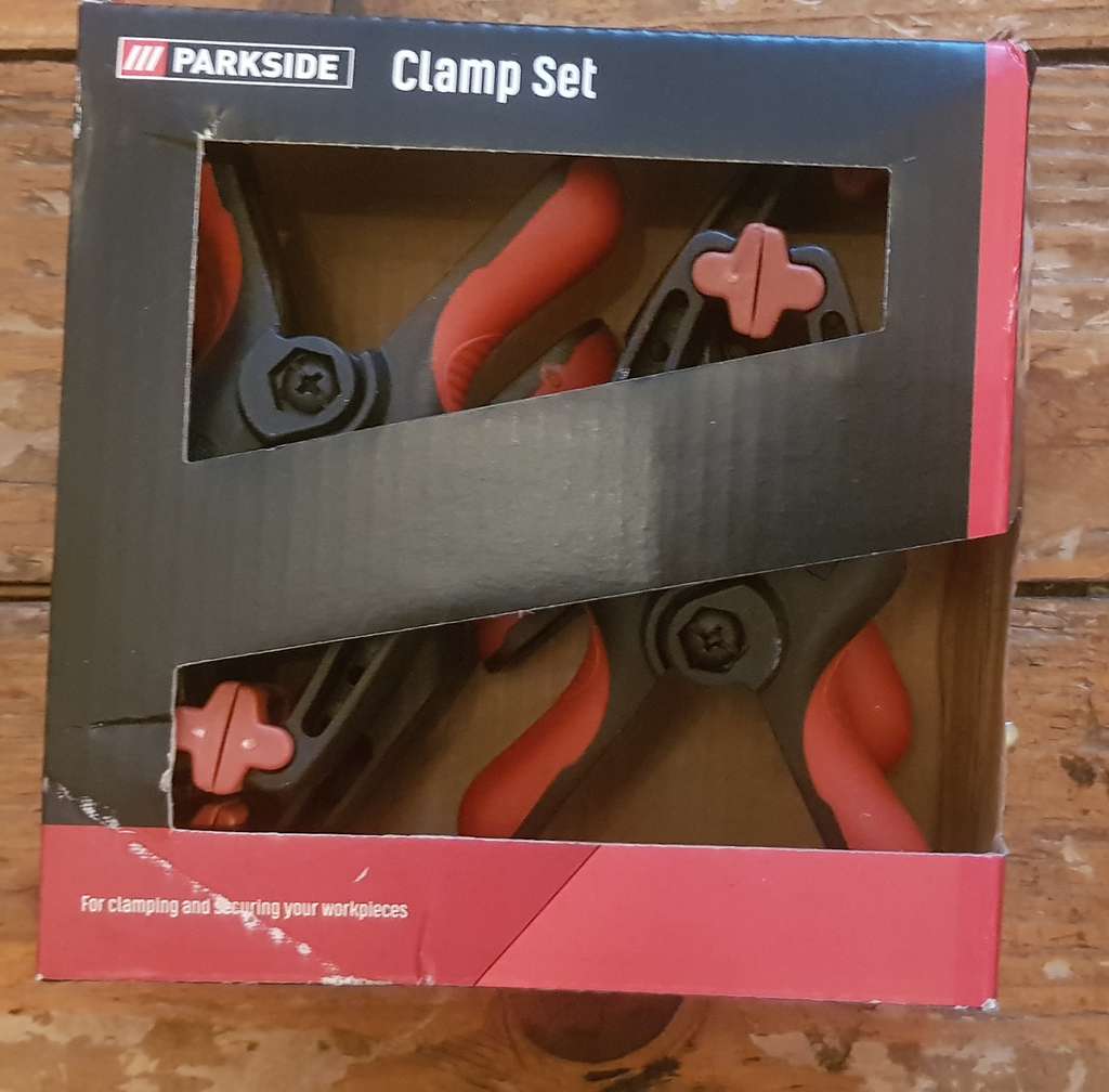 Parkside clamp set of 4 for £2.99 at Lidl