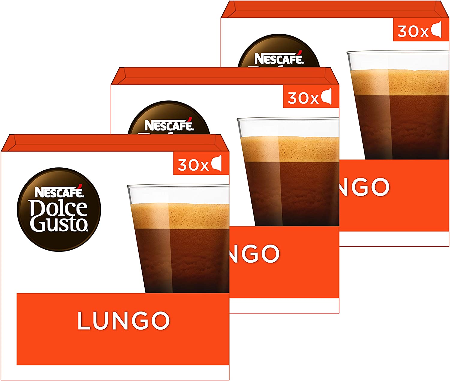 Nescafé Dolce Gusto Lungo capsules 90 koffiecups voor €17,86 bij Amazon