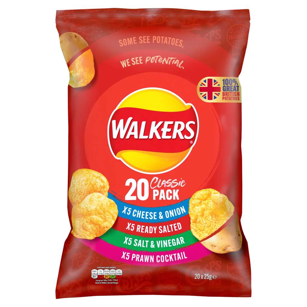 Walkers Variety Pack Crisps for £2 at Asda