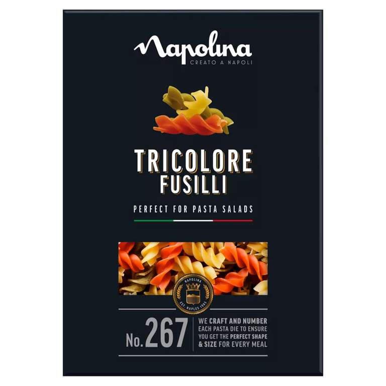 Napolina Tricolore Fusilli Pasta for 69p at Farmfoods
