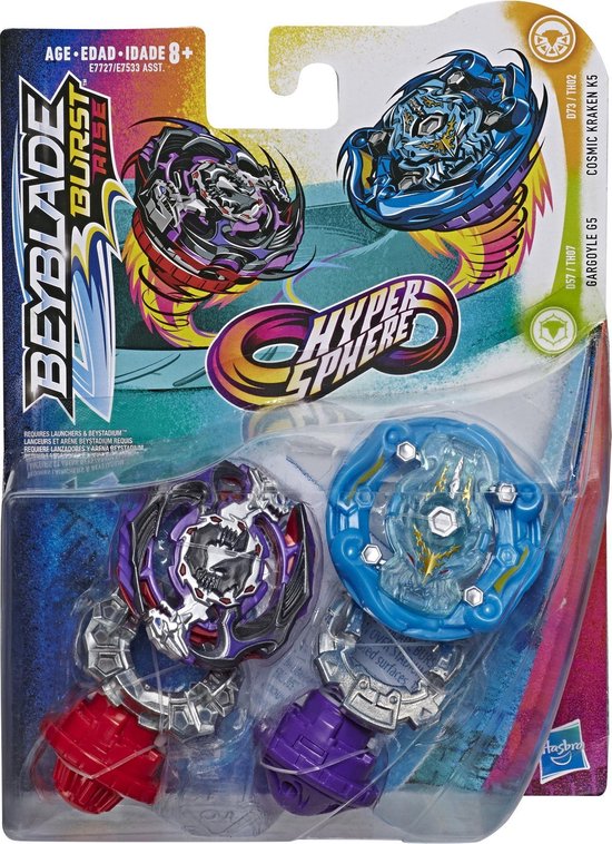 Beyblade Hypersphere Dual Pack Gargoyle G5 en Cosmic Kraken K5 voor €6,84