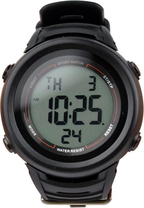 Tis Pro Stopwatch Pols horloge 10 Lap Zwart voor €25,90 bij