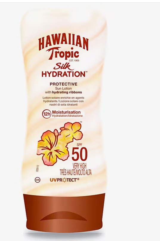 Pack Solar Hawaiian Tropic SILK sun lotion SPF50+ Solar Hawaiian Tropic