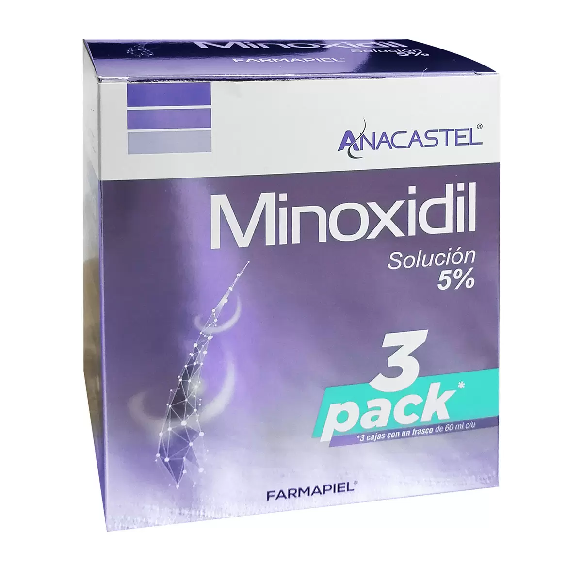 Anacastel Minoxidil 3 frascos a 359.20 en Costco