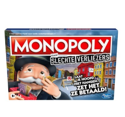 Monopoly voor Slechte Verliezers voor €11,25 bij Wehkamp