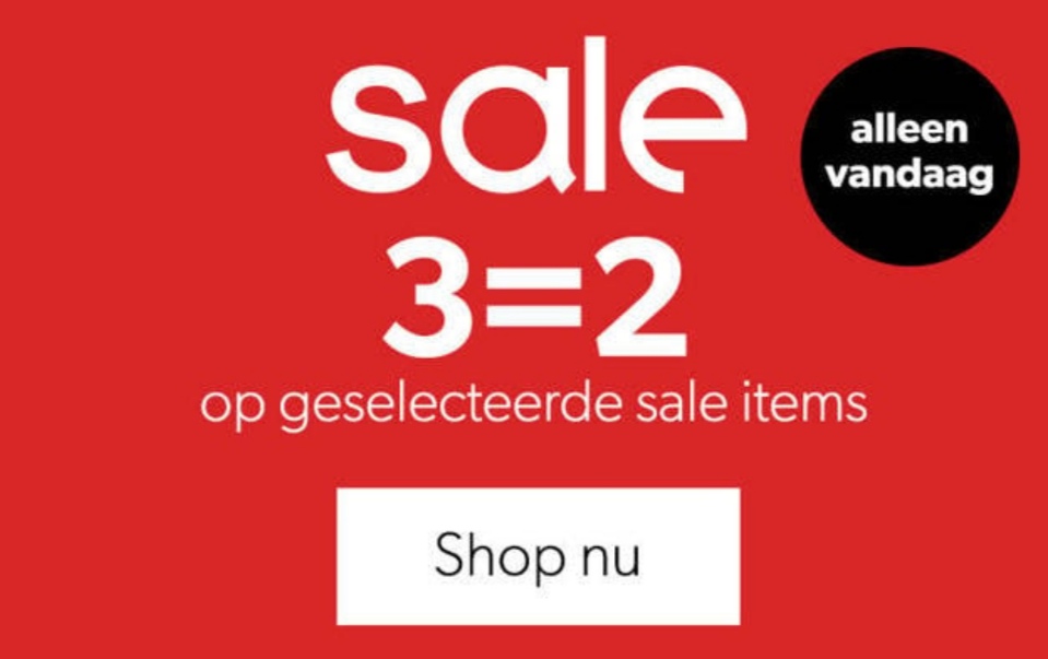 3\u003d2 op geselecteerde sale items: mode voor dames bij Wehkamp