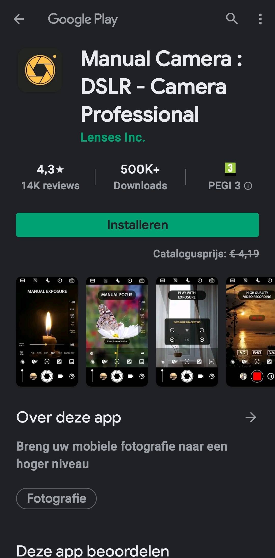Manual Camera DSLR Camera Professional (Android) Gratis