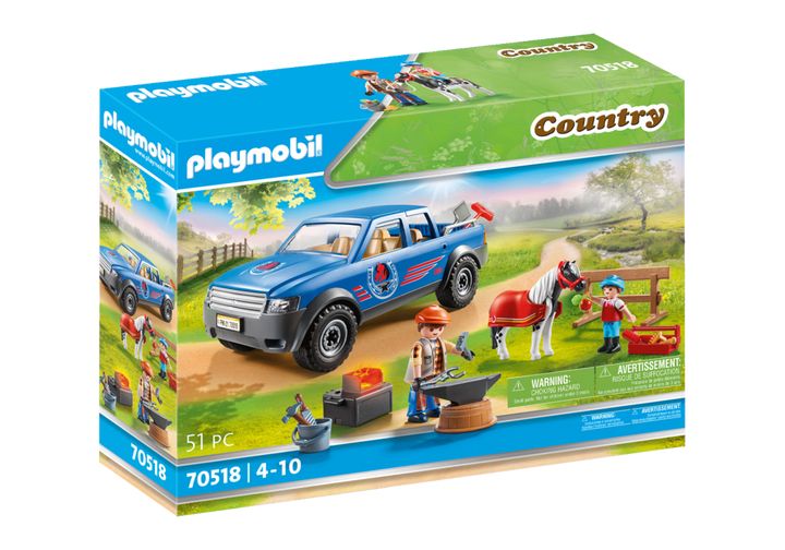 PLAYMOBIL Country Mobiele hoefsmid - 70518 voor €18,98 bij Amazon