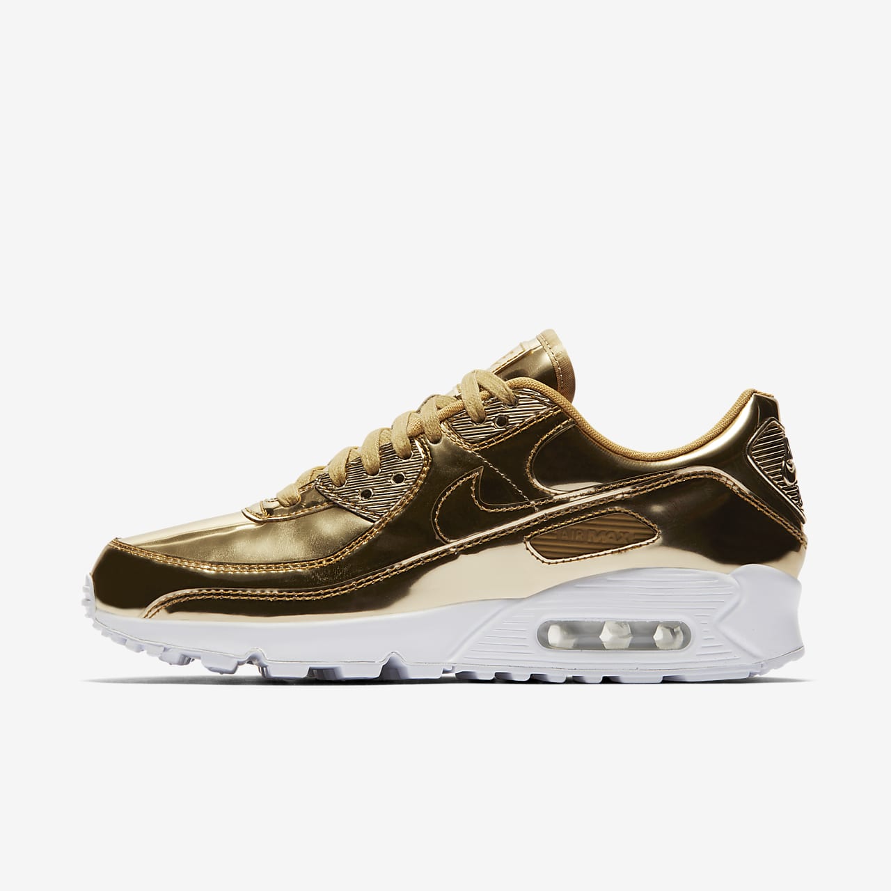 Nike Air Max 90 SP metallic gold dames sneakers voor €89,98 dmv code bij  Nike